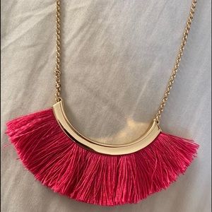 Hot pink fringe set...STELLA&DOT